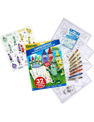 Juego de Colorear Crayola Edición Limitada 32 Páginas 8 Crayones