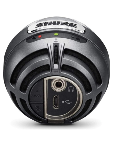 Micrófono de Condensador Digital Shure MOTIV MV5 Gris + Auriculares Micrófono de Condensador Digital Shure MOTIV MV5 Gris + Auriculares