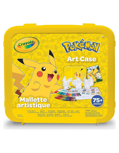 Estuche de Arte Crayola Pokémon 75 Piezas Multicolor