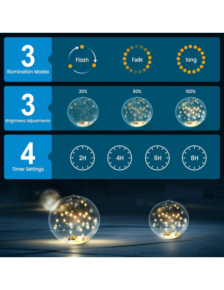 Luces de piscina flotantes solares numiko - LED 35.56 cm, 2 unidades Luces de piscina flotantes solares numiko - LED 35.56 cm, 2 unidades