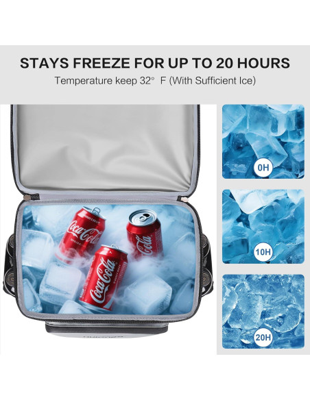 Mochila Cooler Aislada Hulongo 30.28L Impermeable 52 Latas Mochila Cooler Aislada Hulongo 30.28L Impermeable 52 Latas