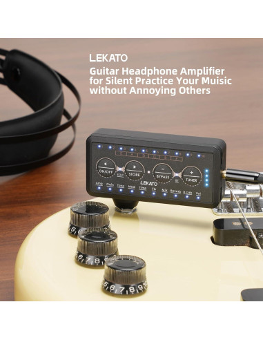 Amplificador de Auriculares LEKATO para Guitarra Eléctrica 5W