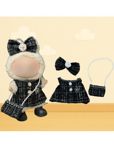 3 Conjuntos de Ropa para Muñecas Labubu 15-17 cm - Estilo Variado