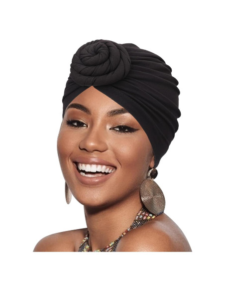 Gorro Turbante Pre-atado AQOKKA para Mujeres - Diseño Floral Gorro Turbante Pre-atado AQOKKA para Mujeres - Diseño Floral
