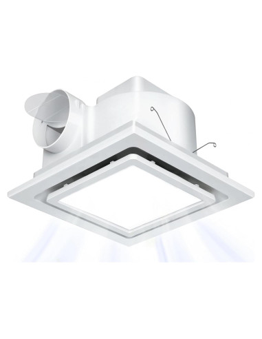Ventilador Extractor de Baño Nalle FFL-200 con Luz LED 12W