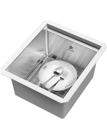 Fregadero de cocina acero inoxidable 304 STARSTAR 33x38cm Fregadero de cocina acero inoxidable 304 STARSTAR 33x38cm