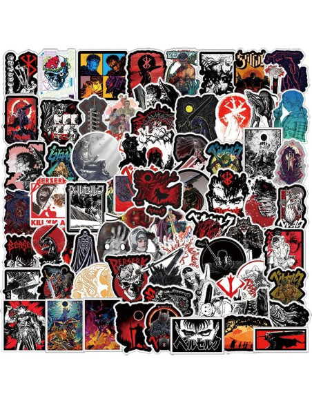 75 Stickers de Anime Berserk UYNIIAW Impermeables para Laptop 75 Stickers de Anime Berserk UYNIIAW Impermeables para Laptop