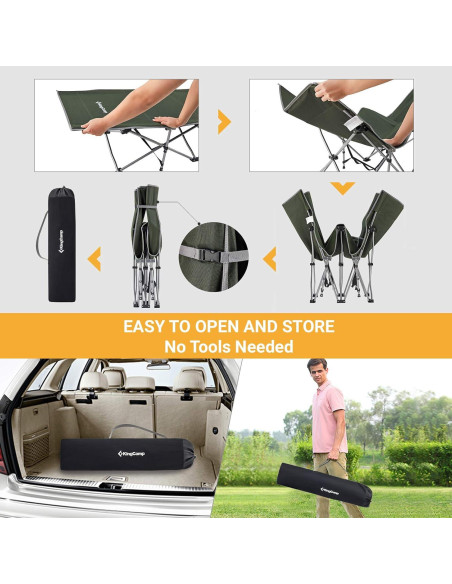 Cama Plegable KingCamp KC8005 para Camping 190.5x66cm 120kg Cama Plegable KingCamp KC8005 para Camping 190.5x66cm 120kg