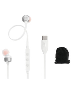 Auriculares In-Ear JBL Tune 310C USB-C con Micrófono - Blanco