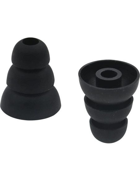 Puntas de Oreja Triple Flange ALXCD 6 Pares S/M/L Silicona Puntas de Oreja Triple Flange ALXCD 6 Pares S/M/L Silicona