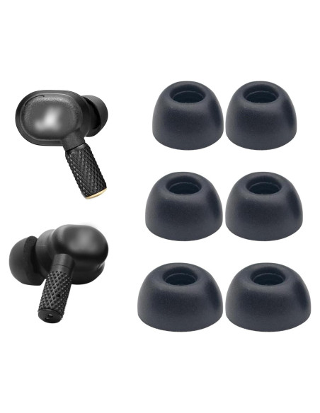Espumas de Reemplazo Klowcok para Auriculares Marshall Motif II A.N.C - 3 Pares S/M/L Negro Espumas de Reemplazo Klowcok para Auriculares Marshall Motif II A.N.C - 3 Pares S/M/L Negro