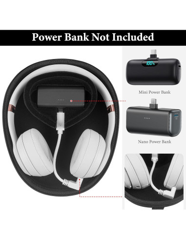 Funda Dura de Carga Geekria para Auriculares - Negro