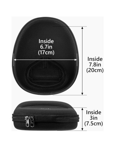 Funda Dura de Carga Geekria para Auriculares - Negro
