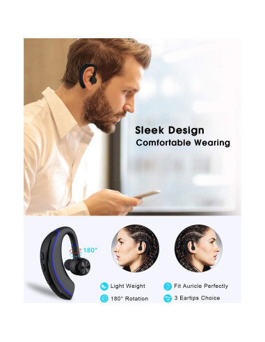 Auricular Bluetooth NANAMI A8 V5.0 In-Ear 320Hrs Cancelación Ruido