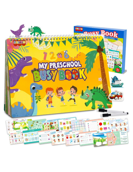 Libro Ocupado Montessori NASHRIO 24 Temas para Niños 3-6 Años Libro Ocupado Montessori NASHRIO 24 Temas para Niños 3-6 Años