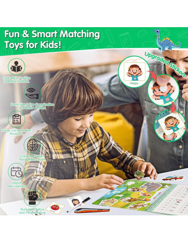 Libro Ocupado Montessori NASHRIO 24 Temas para Niños 3-6 Años