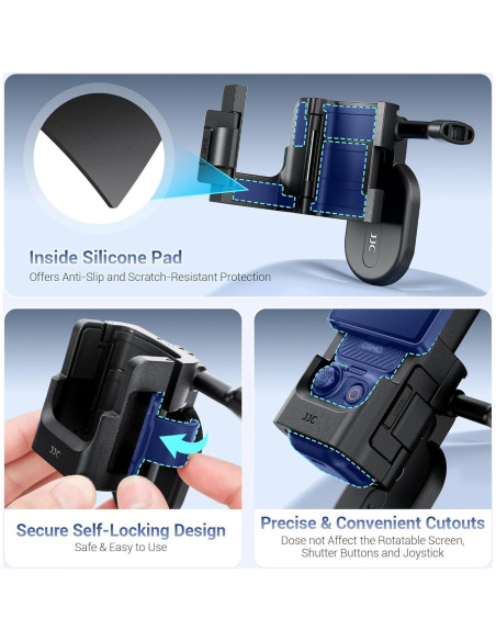 Soporte Magnético JJC para DJI Osmo Pocket 3 con Zapata Fría Soporte Magnético JJC para DJI Osmo Pocket 3 con Zapata Fría