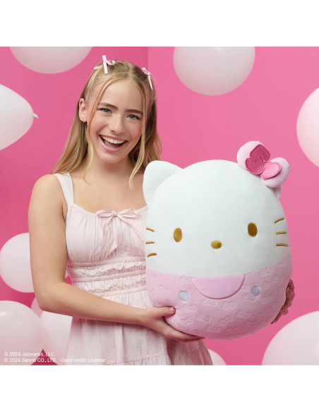 Peluche Squishmallows Hello Kitty 50 Aniversario 35 cm Rosa Peluche Squishmallows Hello Kitty 50 Aniversario 35 cm Rosa