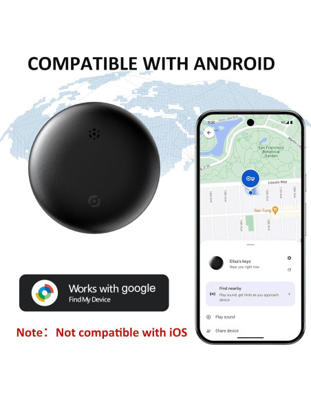 Rastreador Bluetooth PerfiPro para Android, 2 paquetes, IP67 Rastreador Bluetooth PerfiPro para Android, 2 paquetes, IP67