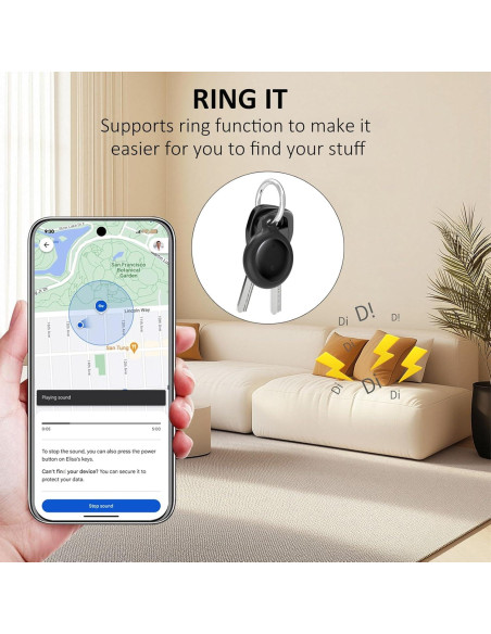 Rastreador Bluetooth PerfiPro para Android, 2 paquetes, IP67 Rastreador Bluetooth PerfiPro para Android, 2 paquetes, IP67