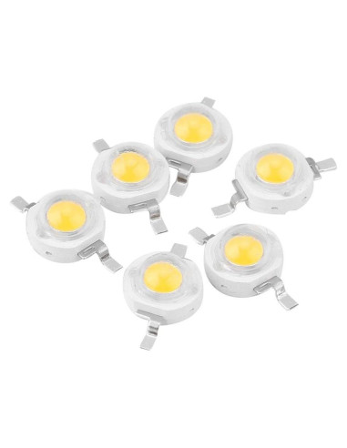 Perlas LED SMD 1W EECOO 100 pcs Cálido 3000-3500K