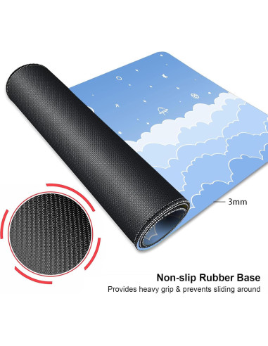 Alfombrilla de Escritorio Grande HUOCAIREN Nubes en Gradiente 800x300mm