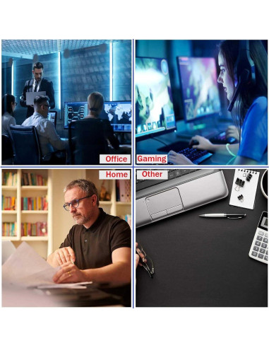 Alfombrilla de Escritorio Grande HUOCAIREN Nubes en Gradiente 800x300mm