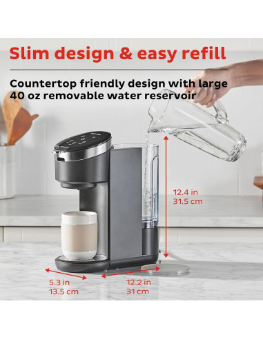 Cafetera Instant Solo WIFI 1 Porción 40oz Negra Automática