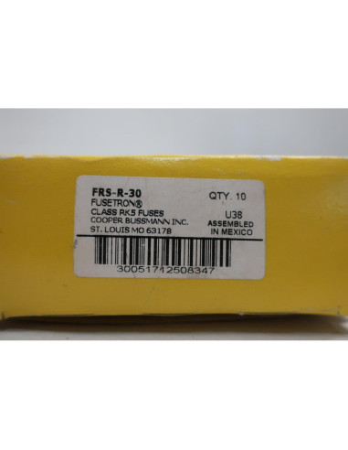 Caja de 10 Fusibles Cooper Bussmann FRS-R-30 30A 600V-AC