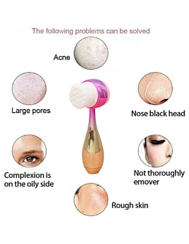 Cepillo Facial 2 en 1 OHES Doble Cara Silicona Suave