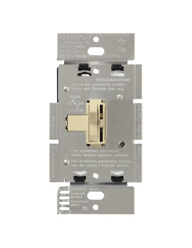 Regulador de Luz Lutron Toggler AY-603P-IV 600W Marfil