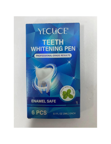 Bolígrafo Blanqueador de Dientes Menta - 6 PCS Gel Dental Bolígrafo Blanqueador de Dientes Menta - 6 PCS Gel Dental