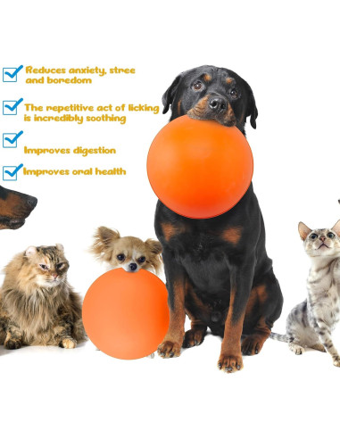 Tazones de Lamer para Perros Patelai - 2 Pcs Silicona 16.5cm