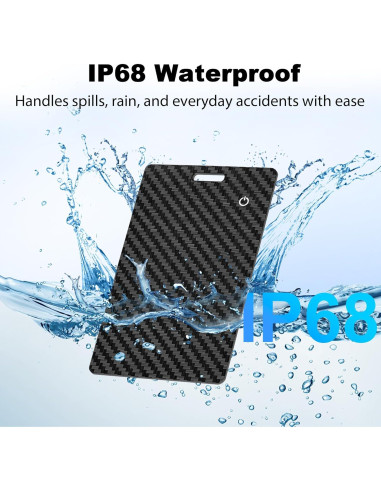 Tarjeta rastreadora de billetera Apple Find My IP68 Negro