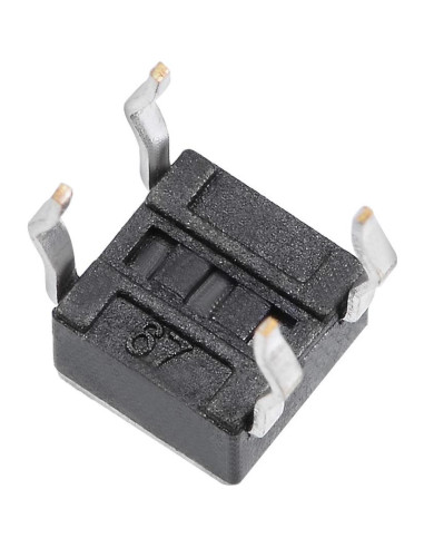 Interruptor Táctil Momentáneo uxcell 4.5x4.5x3.8mm 6PCS