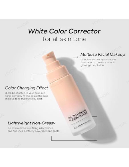 Base de Maquillaje KYDA CC Correctora Color 30ml Hidratante Base de Maquillaje KYDA CC Correctora Color 30ml Hidratante