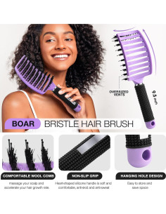 Juego de 2 Cepillos Desenredantes EIMMBD para Todo Tipo de Cabello 2