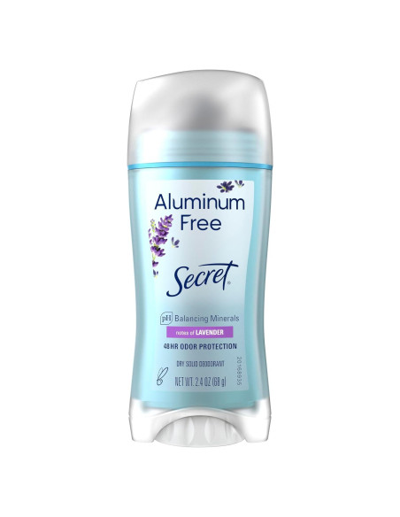 Desodorante Libre de Aluminio Secret Lavanda 68 g - 48 horas Desodorante Libre de Aluminio Secret Lavanda 68 g - 48 horas