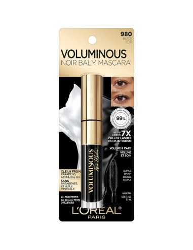 Máscara Voluminizadora L'Oreal Paris Noir Balm 7ml Vegana