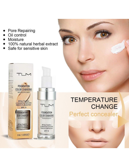 Base de Maquillaje Ginaday que Cambia de Color SPF 15 28g Base de Maquillaje Ginaday que Cambia de Color SPF 15 28g