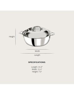 Olla Holandesa All-Clad D3 Acero Inoxidable 5.5L Inducción 2