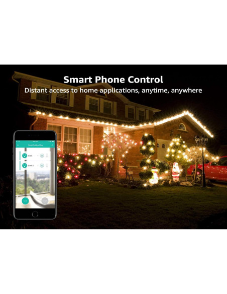Enchufe Inteligente Exterior TORCHSTAR 2-en-1 WiFi IP44 Enchufe Inteligente Exterior TORCHSTAR 2-en-1 WiFi IP44