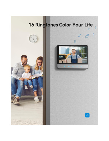 Intercomunicador de Video TMEZON 7" con Cámara y Monitores
