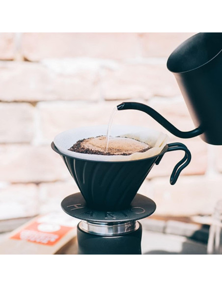Goteador de Café Hario V60 Metal 02 Negro Mate Apto Lavavajillas Goteador de Café Hario V60 Metal 02 Negro Mate Apto Lavavajillas