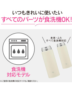 Taza de Acero Inoxidable Zojirushi SM-RS50-PA 500ml Rosa 2