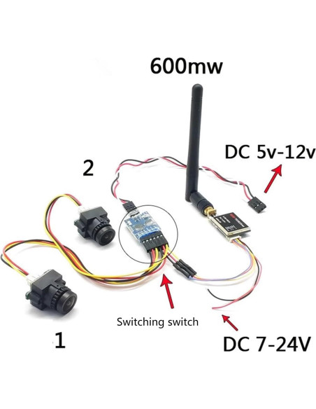 Módulo Conmutador de Video 3 Canales BANYUP para FPV Módulo Conmutador de Video 3 Canales BANYUP para FPV