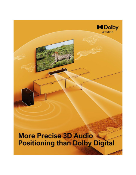 Barra de Sonido ULTIMEA Nova S50 2.1 con Dolby Atmos 190W Barra de Sonido ULTIMEA Nova S50 2.1 con Dolby Atmos 190W