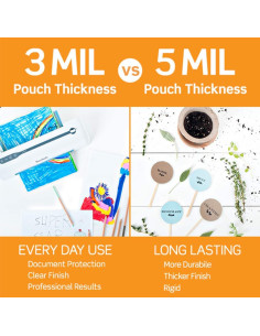 Bolsas de Laminado Térmico Scotch Mate 22.6x29 cm, 50 Unidades 2