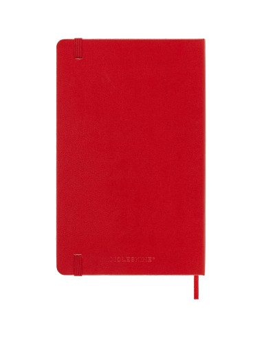 Cuaderno Moleskine Clásico Tapa Dura Grande Rayado Rojo 240 Páginas