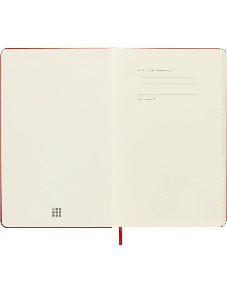 Cuaderno Moleskine Clásico Tapa Dura Grande Rayado Rojo 240 Páginas Cuaderno Moleskine Clásico Tapa Dura Grande Rayado Rojo 240 Páginas